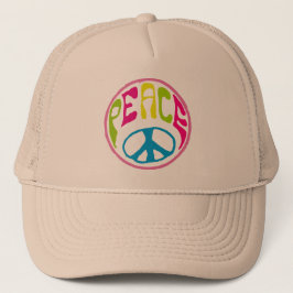 Hippie Peace Sign Trucker Pet