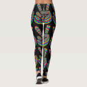 HIPPIE PEACE SIGN YOGA PANTS LEGGINGS (Achterkant)