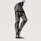 HIPPIE PEACE SIGN YOGA PANTS LEGGINGS (Rechts)