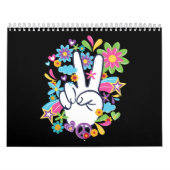 Hippie Peace Signs Kalender (Hoes)