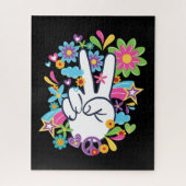 Hippie Peace Signs Legpuzzel (Verticaal)