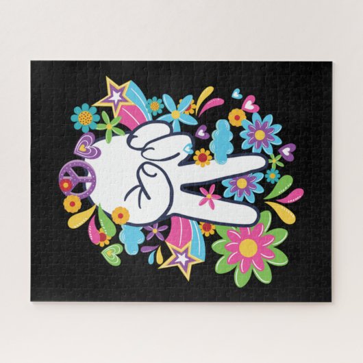 Hippie Peace Signs Legpuzzel (Horizontaal)