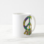 Hippie Peace Symbol Koffiemok (Voorkant rechts)