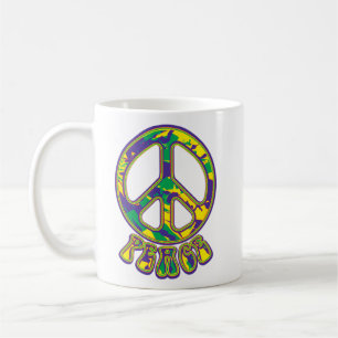 Hippie Peace Symbol Koffiemok