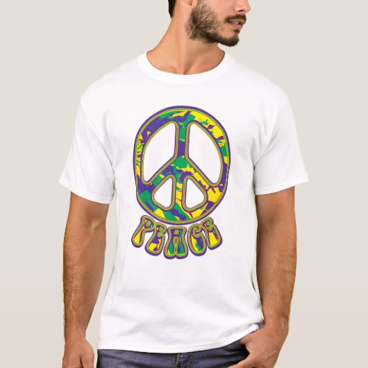 Hippie Peace Symbol T-shirt (Voorkant)