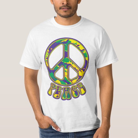 Hippie Peace Symbol T-shirt (Voorkant)
