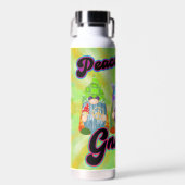 Hippie Peace Tie Dye Gnomes Love Tumbler Bottle Waterfles (Voorkant)