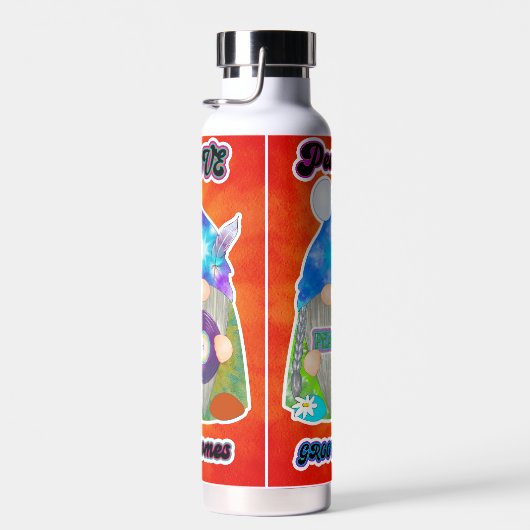 Hippie Peace Tie Dye Gnomes Tumbler Bottle Waterfles (Rechts)