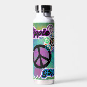 Hippie Peace Tie Dye Groovy Tumbler Bottle Waterfles (Links)