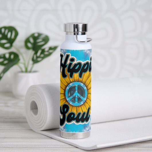 Hippie Peace Tie Dye Soul Tumbler Bottle Waterfles (Yoga)