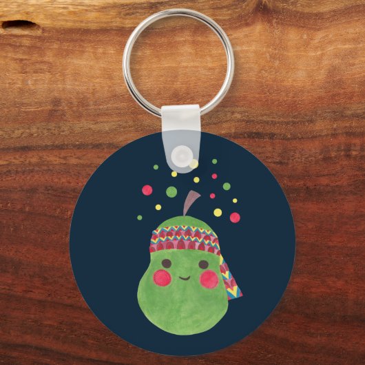 Hippie Pear Sleutelhanger (Voorkant)
