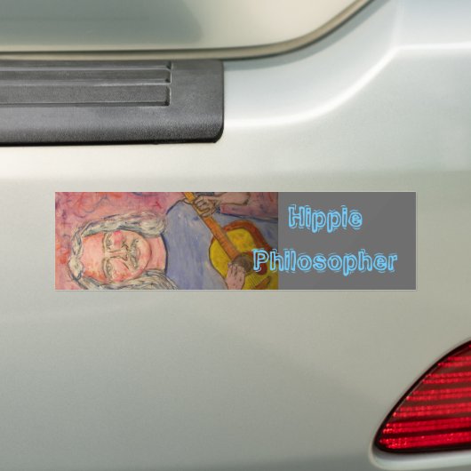 Hippie Philosopher Bumpersticker (Op auto)