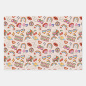 Hippie-pictogrampatroon Inpakpapier Vel (Voorkant)