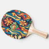 Hippie Ping Pong Paddle Tafeltennisbatje (Zijkant)