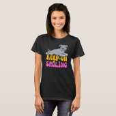 Hippie Pitbull Retro Floof Vibes Mannen T-shirt (Voorkant volledig)