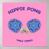 Hippie Pong Ping Pong Poster (Voorkant)