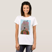 Hippie Poodle Bloemenkind T-shirt (Voorkant volledig)
