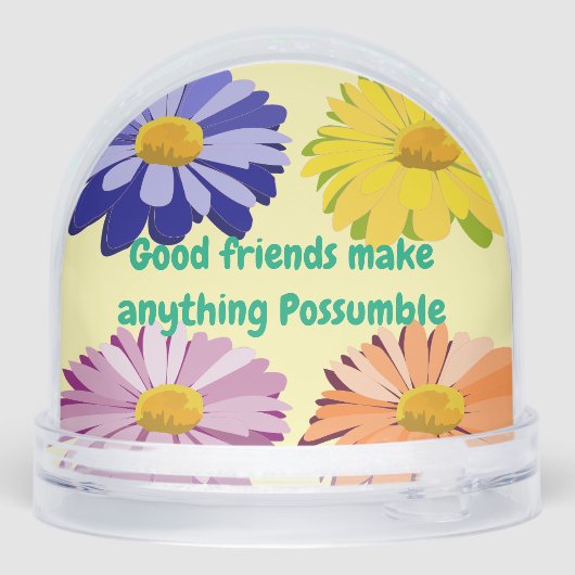 Hippie Possum Vrienden Sneeuwbol (Achterkant)