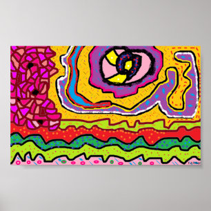 Hippie Poster Print Afbeelding