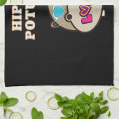 Hippie Potumus Baby Hippopotamus Lover Theedoek (Gevouwen)