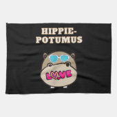 Hippie Potumus Baby Hippopotamus Lover Theedoek (Horizontaal)