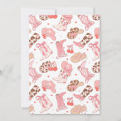 Hippie Preppy Cowgirl Verjaardagsuitnodiging Kaart (Achterkant)