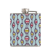 HIppie Psychedelic Ogen Trippy Kleurrijk Heupfles (Achterkant)