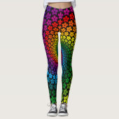 Hippie Psychedelic Patterned van 60 | LEGGINGS (Voorkant)