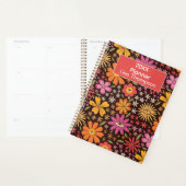 Hippie Psychedelische Groovy Bloemen Oog Gepersona Planner (Display)