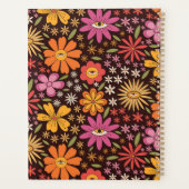 Hippie Psychedelische Groovy Bloemen Oog Gepersona Planner (Achterkant)