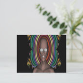 Hippie Punk Briefkaart (Staand voorkant)