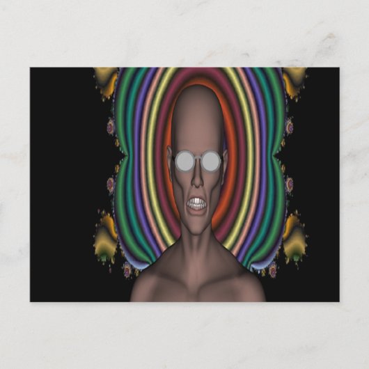 Hippie Punk Briefkaart (Voorkant)