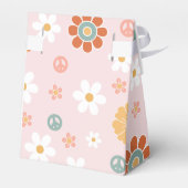 Hippie Rainbow Floral Birthday Bedankdoosjes (Achterkant)