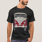  Hippie Red Micro Bus Van Surf Gift uit 1960 T-shirt (Voorkant)