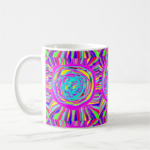 Hippie Retro chill out abstracte kunst Koffiemok