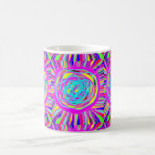 Hippie Retro chill out abstracte kunst Koffiemok (Center)