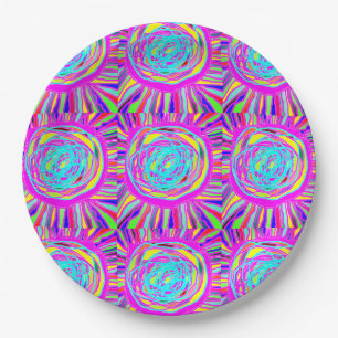 Hippie Retro chill out abstracte kunst Papieren Bordje