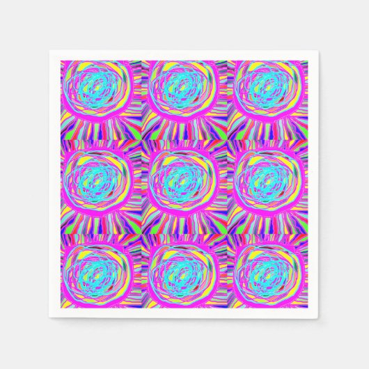 Hippie Retro chill out abstracte kunst Servet (Voorkant)