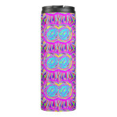 Hippie Retro chill out abstracte kunst Thermosbeker (Achterkant)
