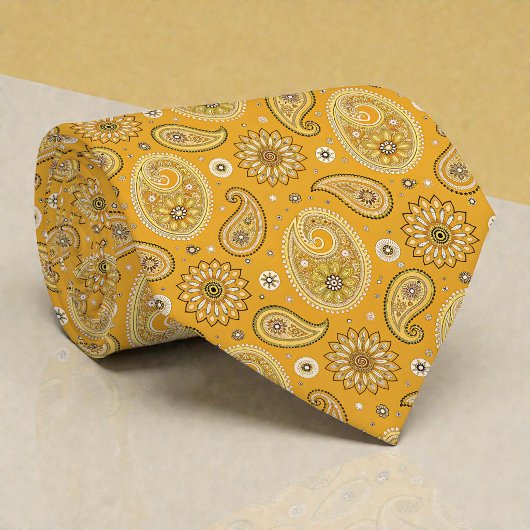 Hippie Retro Gele Paisley Das