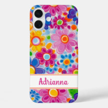 Hippie Retro Groovy Florale Gepersonaliseerd