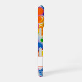 Hippie Retro Groovy Florale Gepersonaliseerde iPhone 16 Hoesje (Rechterkant)