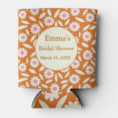 Hippie Retro Madeliefjes Bruiloft Feest   Blikjeskoeler (Voorkant)