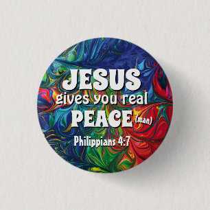 HIPPIE RETRO PSYCHEDELIC-scripts op maat gemaakt Ronde Button 3,2 Cm