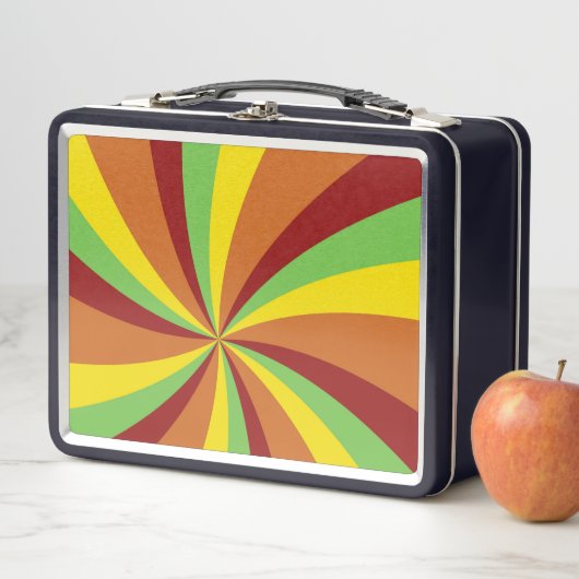  Hippie Retro Style Swirls Patroon (In situ)