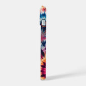 Hippie Retro Tie-Dye Monogram iPhone 15 Case (Linkerkant)