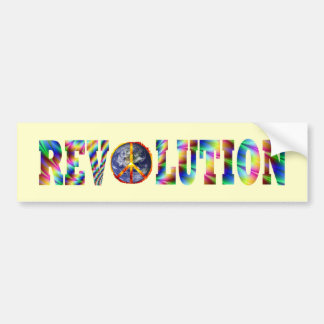 Hippie Revolutie Bumpersticker