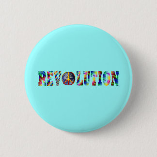 Hippie Revolutie Ronde Button 5,7 Cm