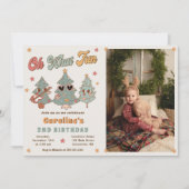 Hippie Rockin 'Kerstboom Verjaardag Oh Wat leuk Kaart (Voorkant)