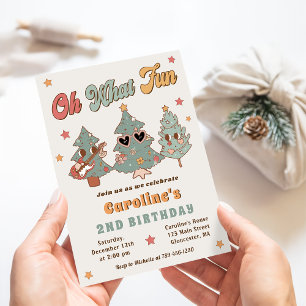 Hippie Rockin 'Kerstboom Verjaardag Oh Wat leuk Kaart